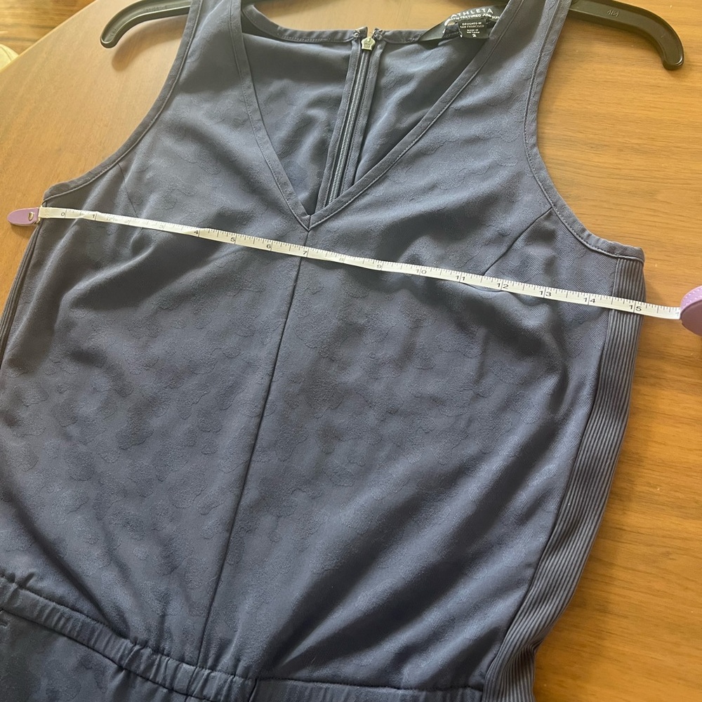 Athleta Blue Sleeveless Jumpsuit with jacquard pattern - Picture 5 of 6